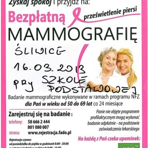 mammografia Śliwice 03.2013