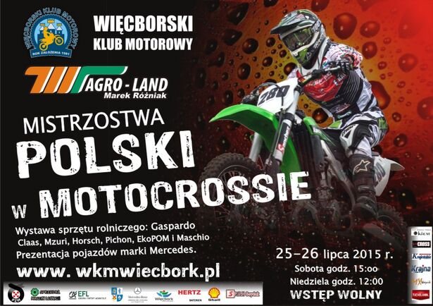 Mistrzostwa Polski w Motocrossie Więcbork 07.2015