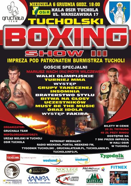 3 Tucholski Boxing Show 6.12.2015plakat