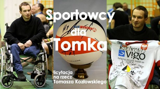 Sportowcy dla Tomka licytacja na rzecz Tomka Kozłowskiego