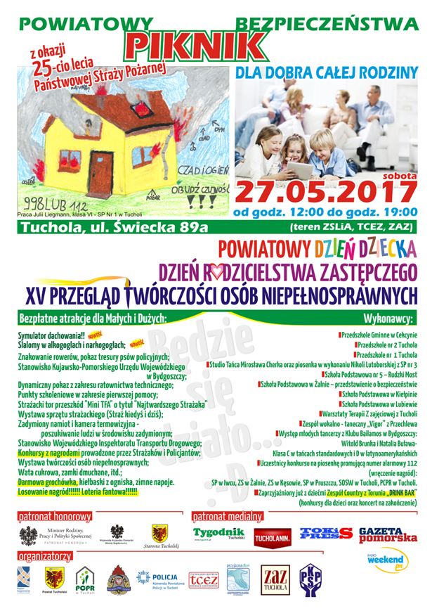 Plakat Powiatowy Piknik Bezpieczeństwa