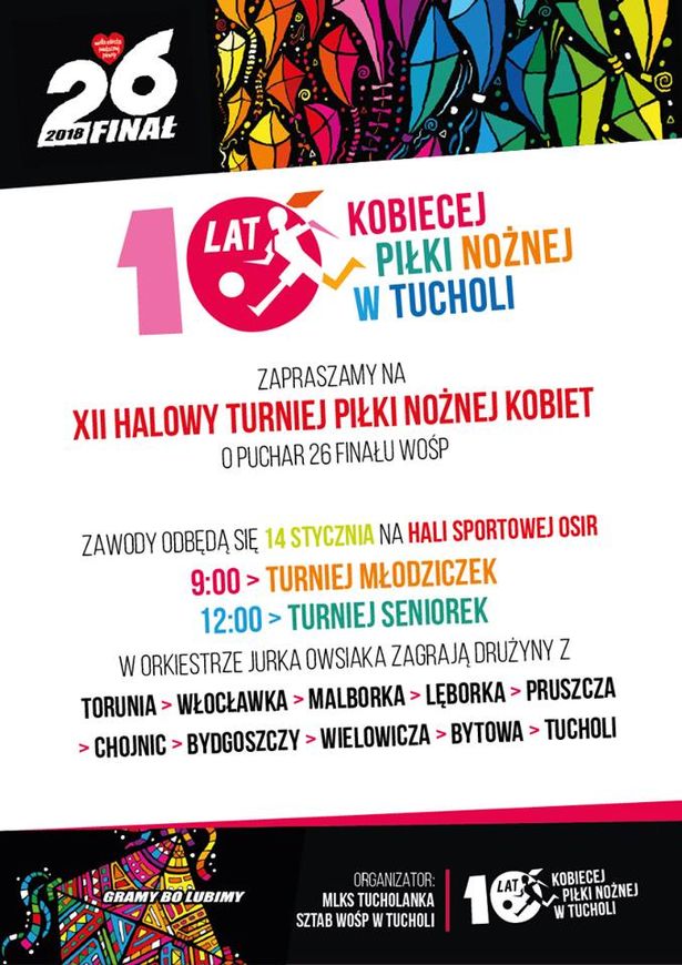 WOŚP Tuchola 2018 plakat 1