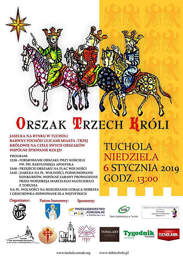 Orszak Trzech Króli Tuchola plakat