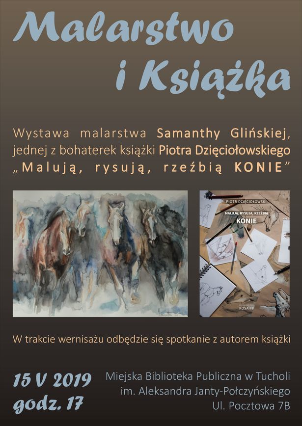 malarstwo i książka MBP Tuchola 05.2019