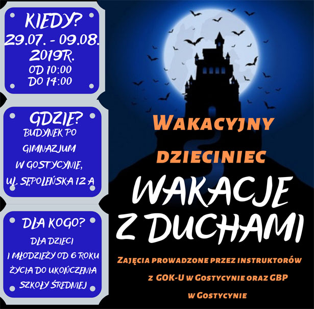 Wakacje z duchami plakat