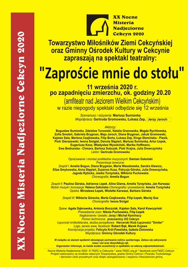 Misteria Nadjeziorne Cecyn 11.09.2020 plakat