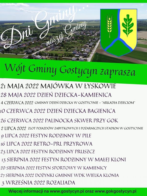 Gmina Gostycyn lato 2022