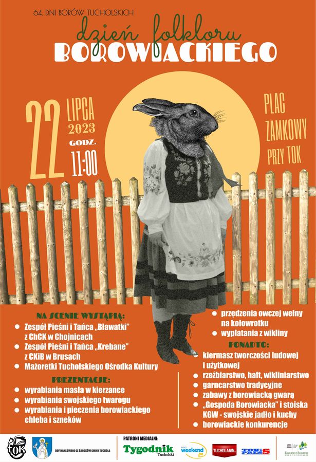 Plakat - Dzień Folkloru Borowiackiego 2023